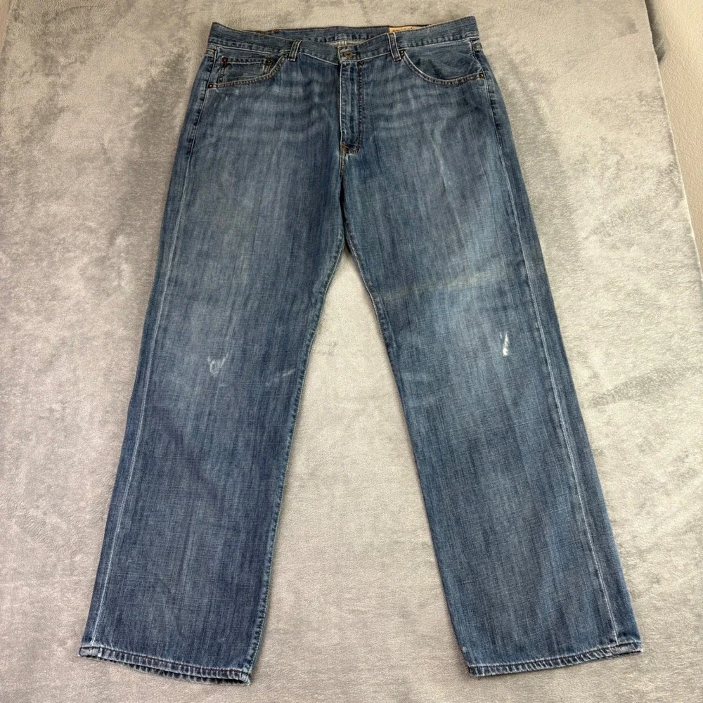 Polo Jeans Co Ralph Lauren Mens 40X32 Ashmore‎ Blue Denim Straight Leg Jeans